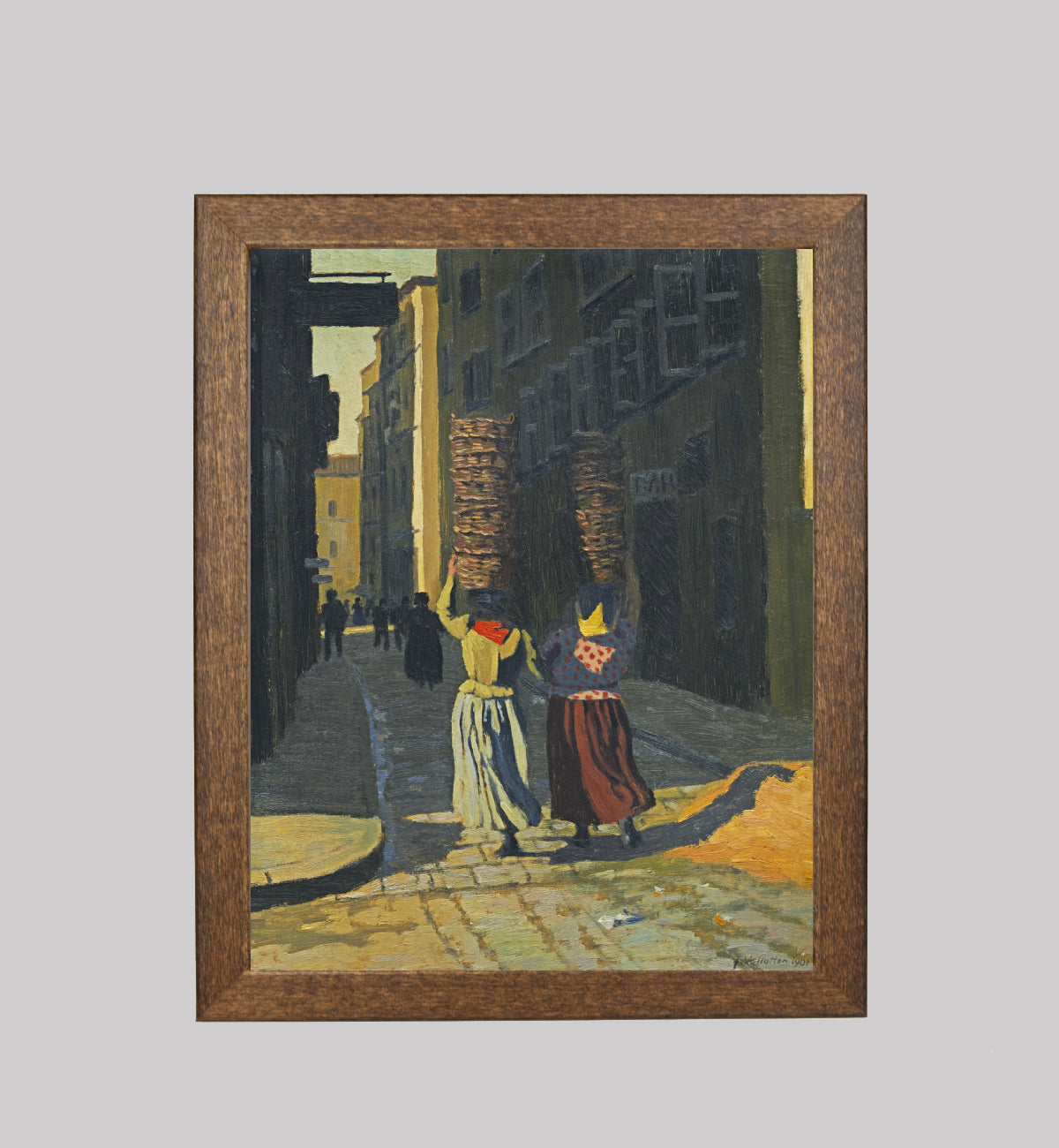 Women Carrying Baskets in Marseille