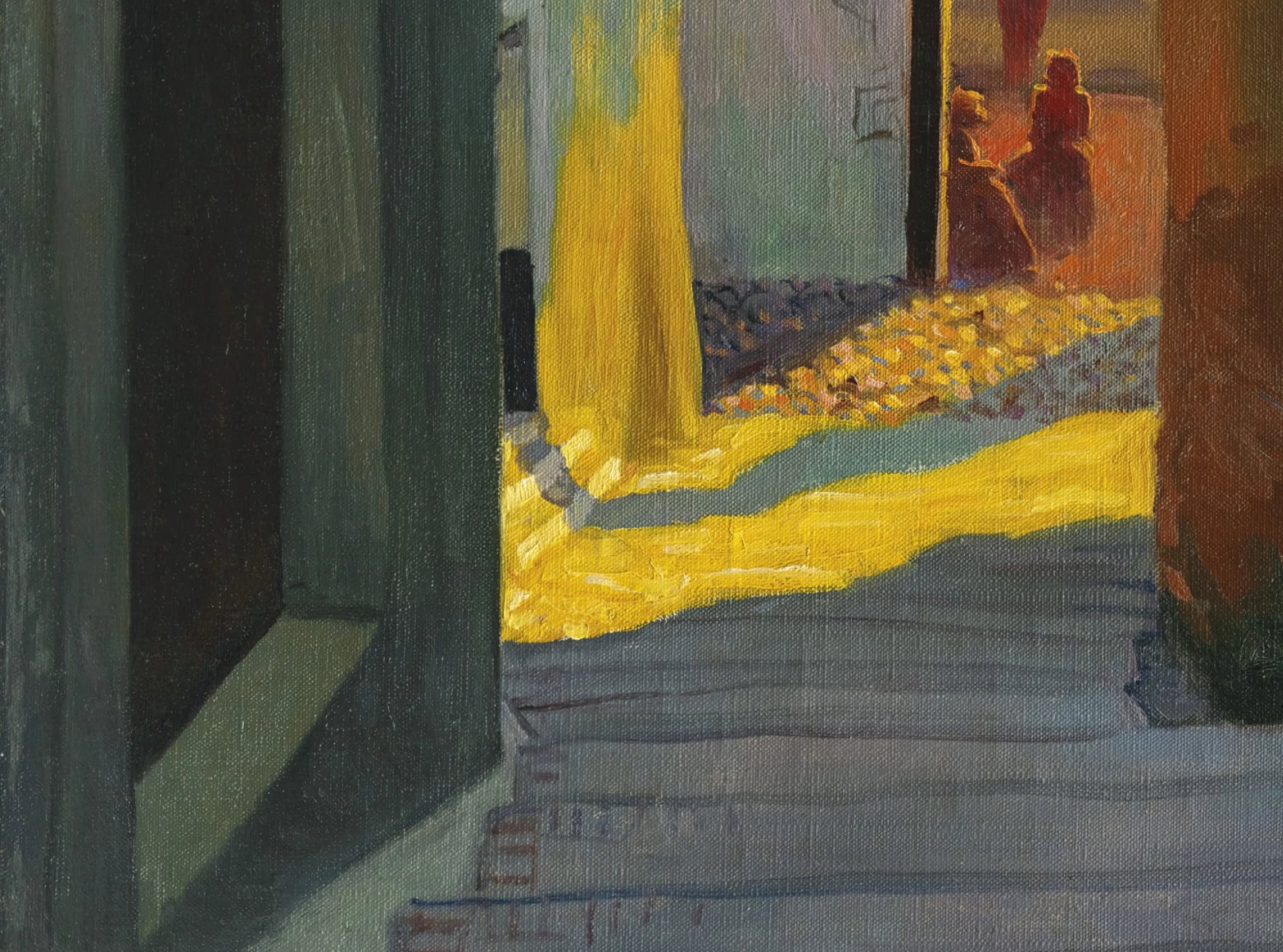 Old Street of Cagnes, Setting Sun