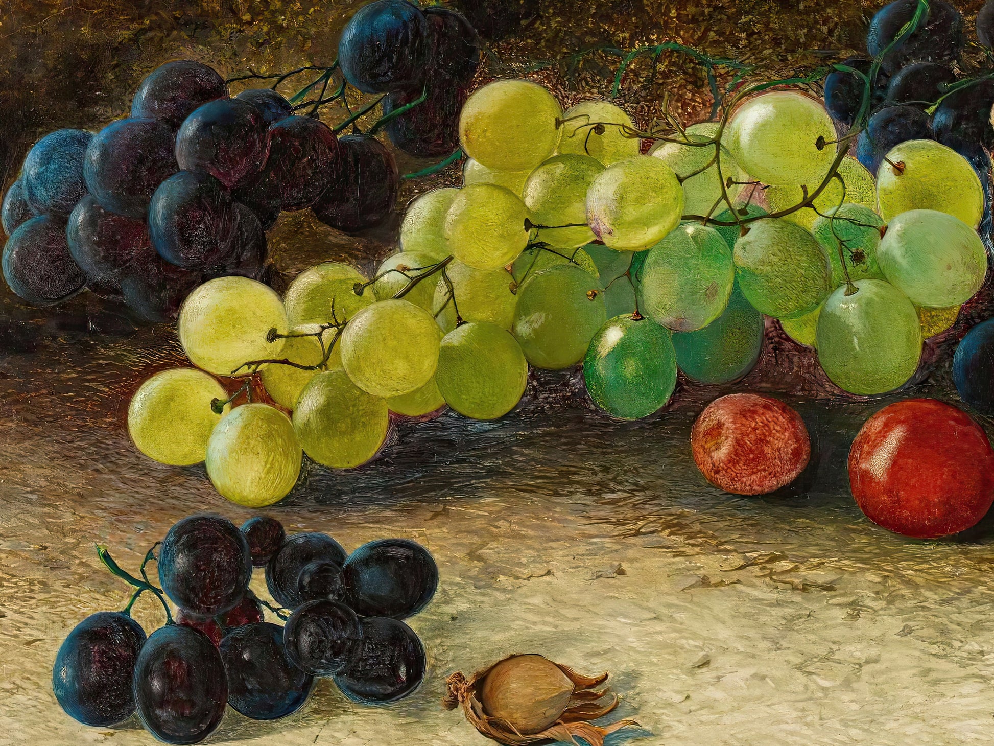 Still Life with Pineapple and Grapes