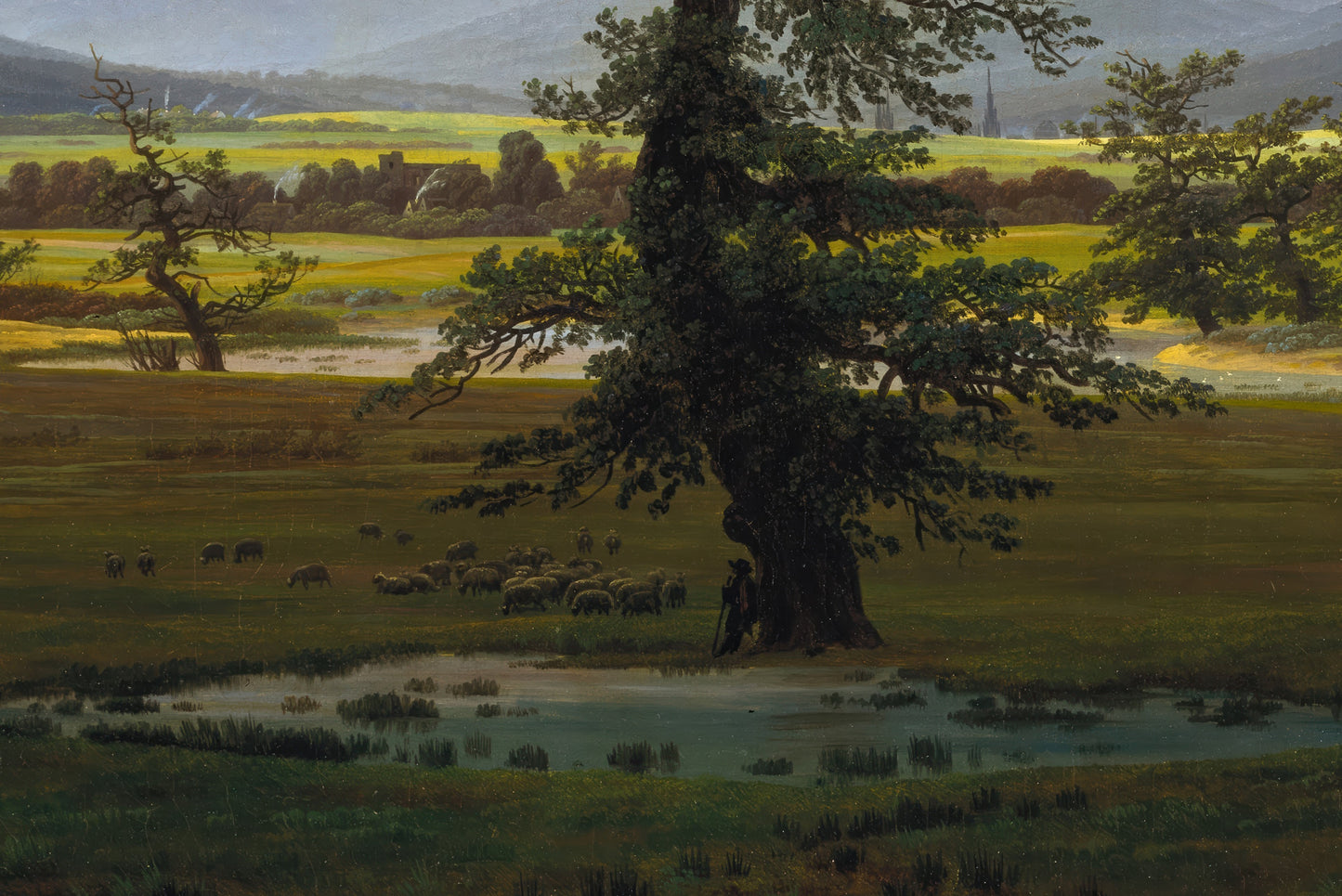 Village Landscape in Morning Light