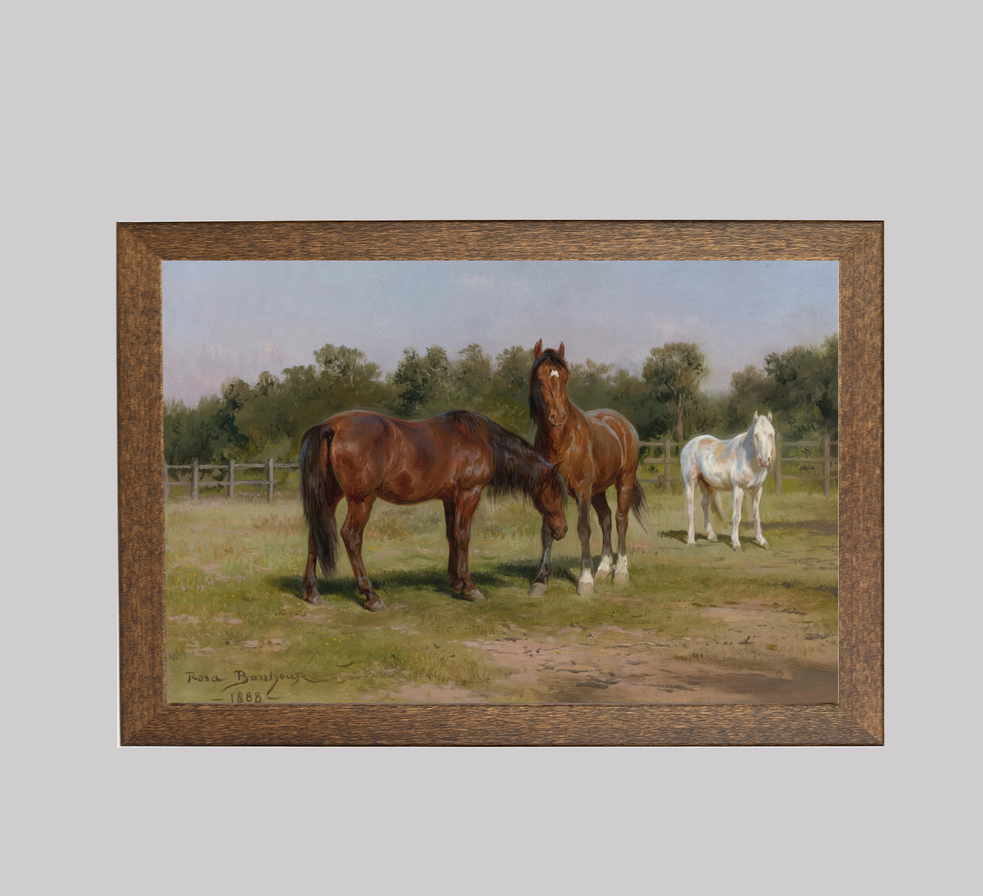Three Horses in a Landscape