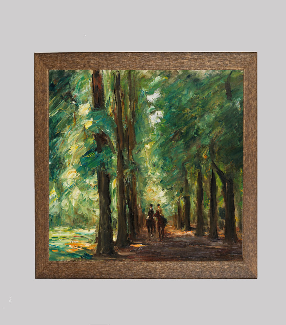 Two Riders in the Avenue Near Sakrow