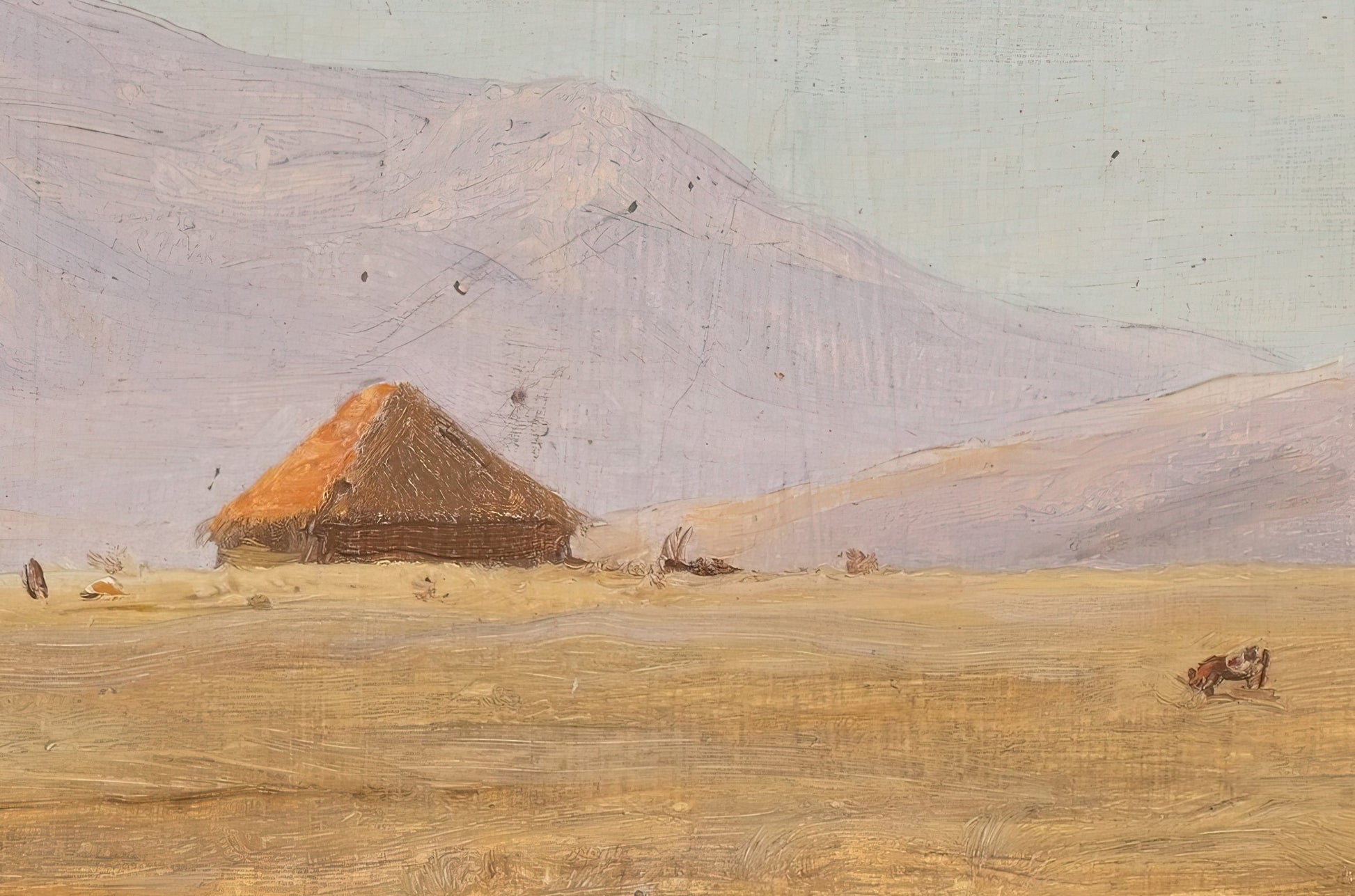 Ecuador, Mountain Plateau with a Hut