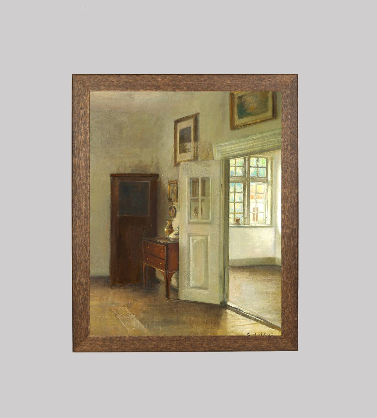 Interior with an Open Door