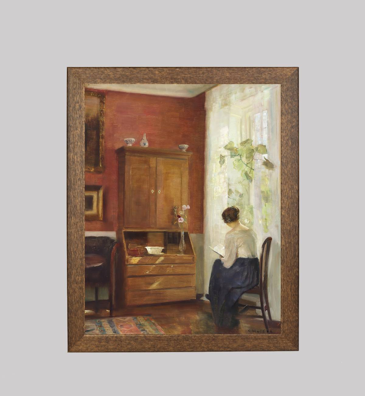 Interior with a Woman Reading by the Window