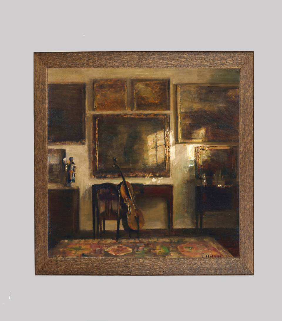 Interior with a Cello