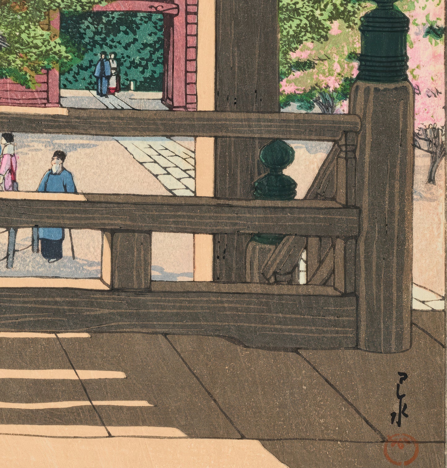 The Crabapple Flowers in Myohonji Temple, Kamakura