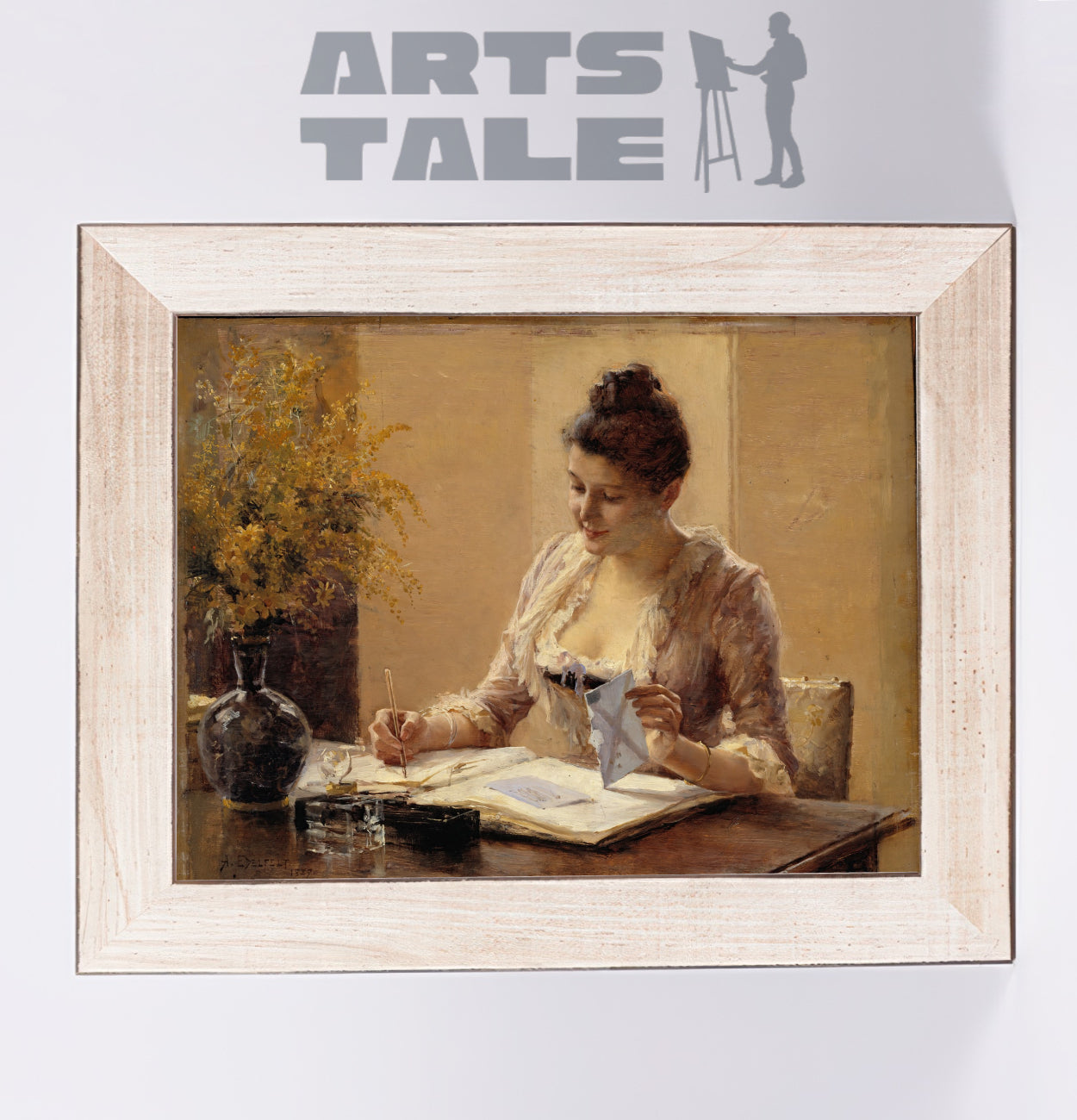 Lady writing a Letter