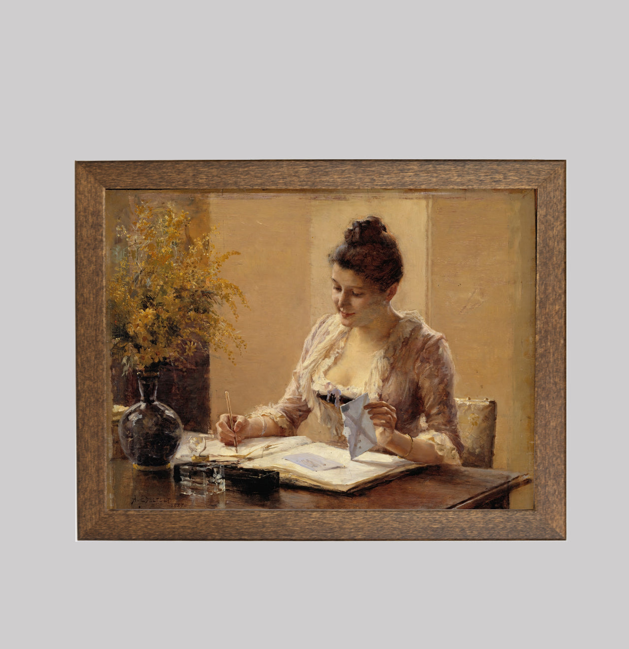 Lady writing a Letter