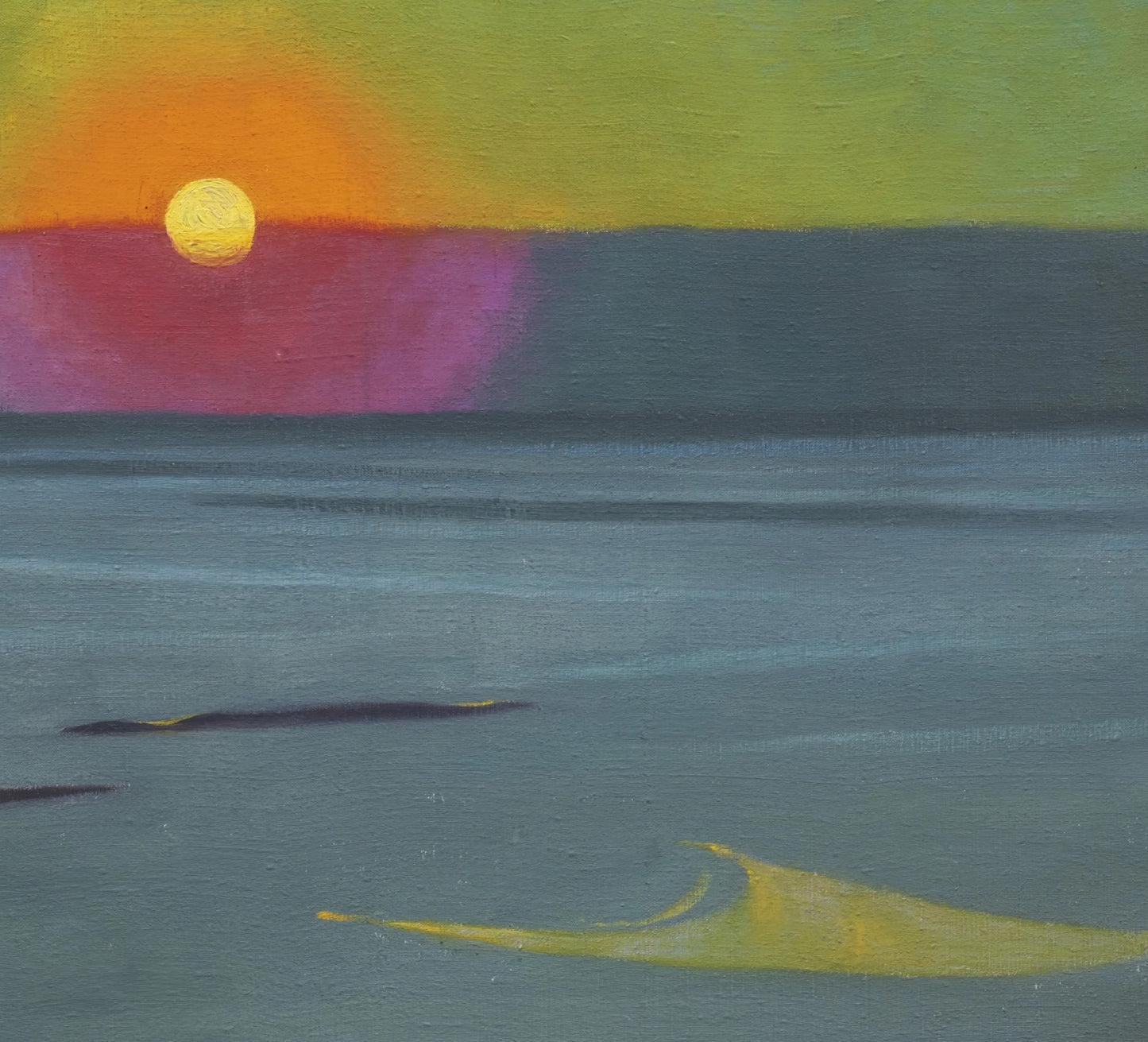 Setting Sun in the Mist