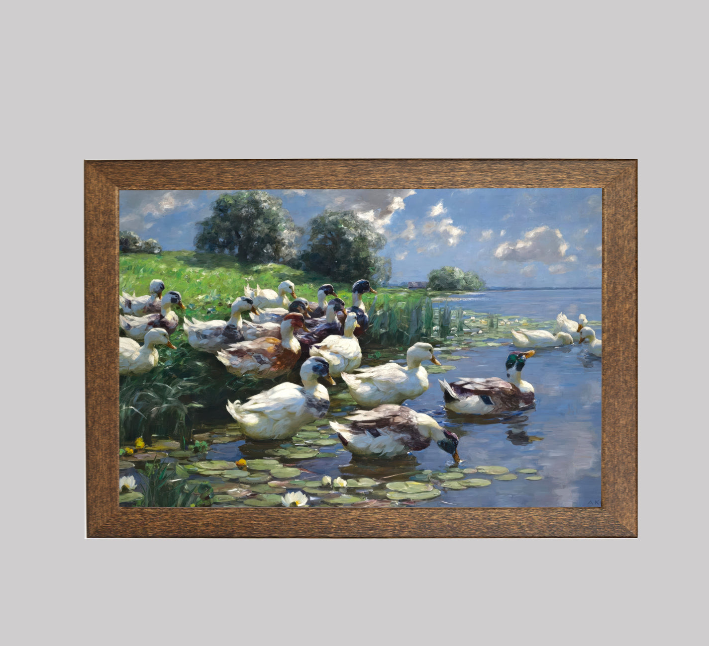 Ducks on a Lakeshore