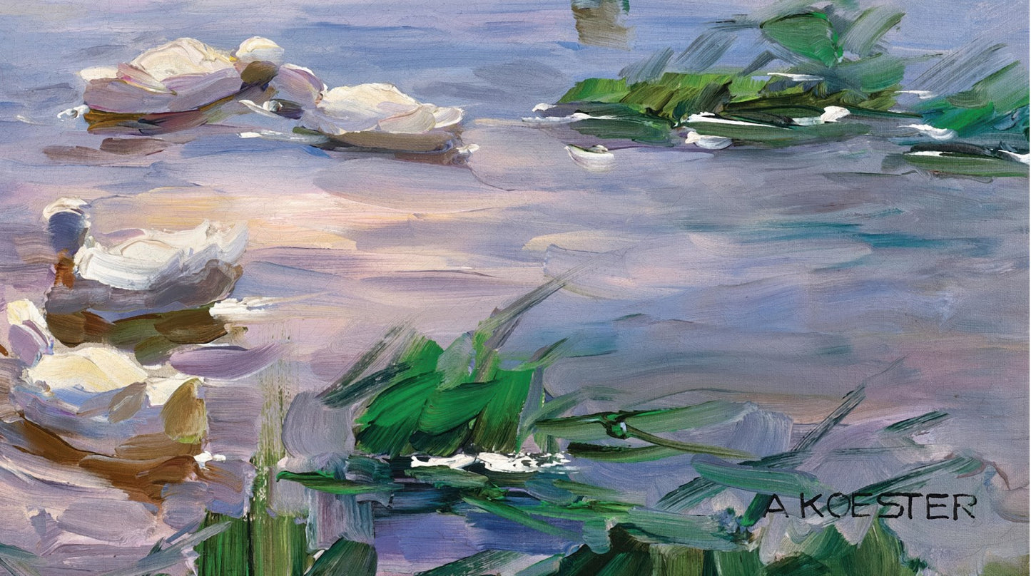 Ducks in the Lily Pond