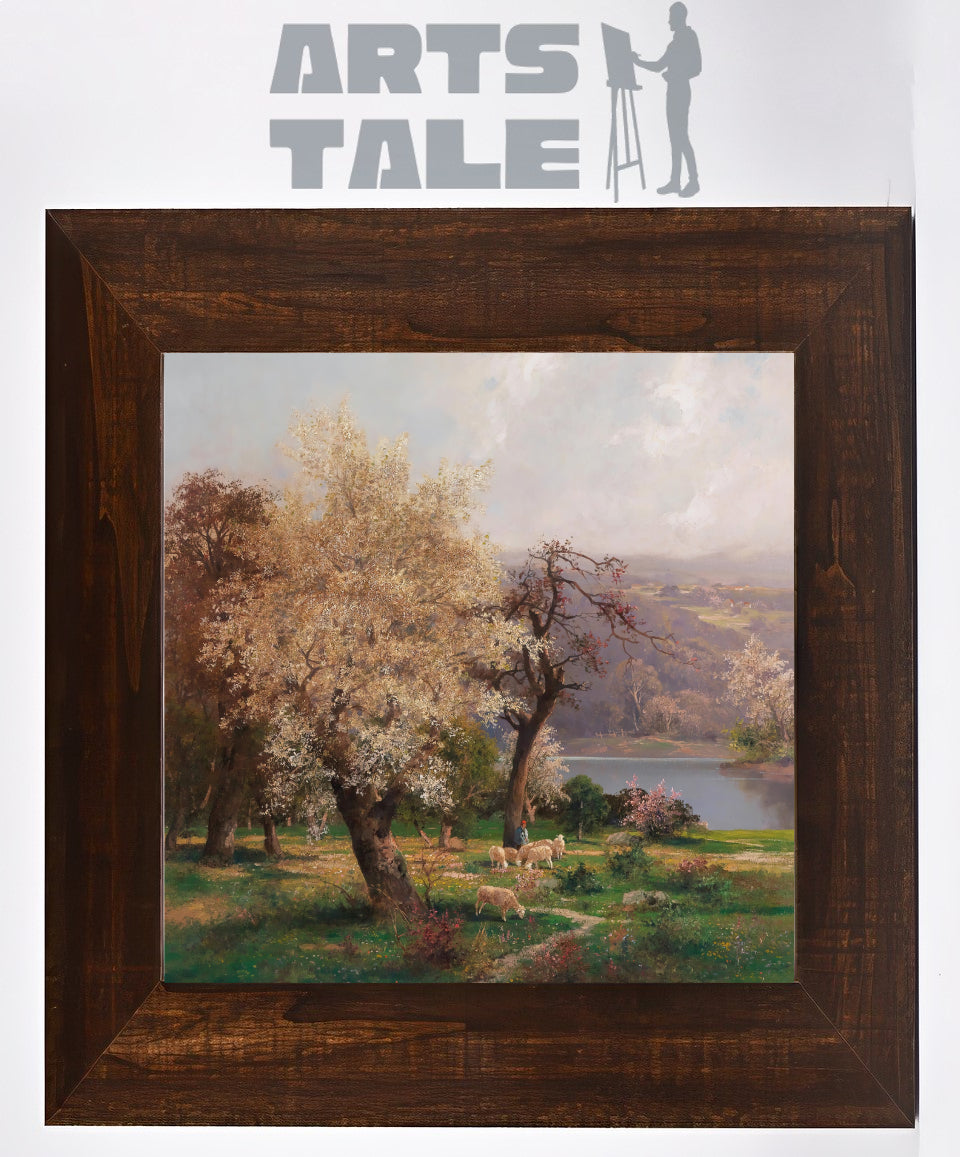 Lake Landscape in Spring