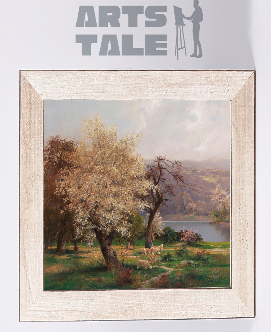 Lake Landscape in Spring