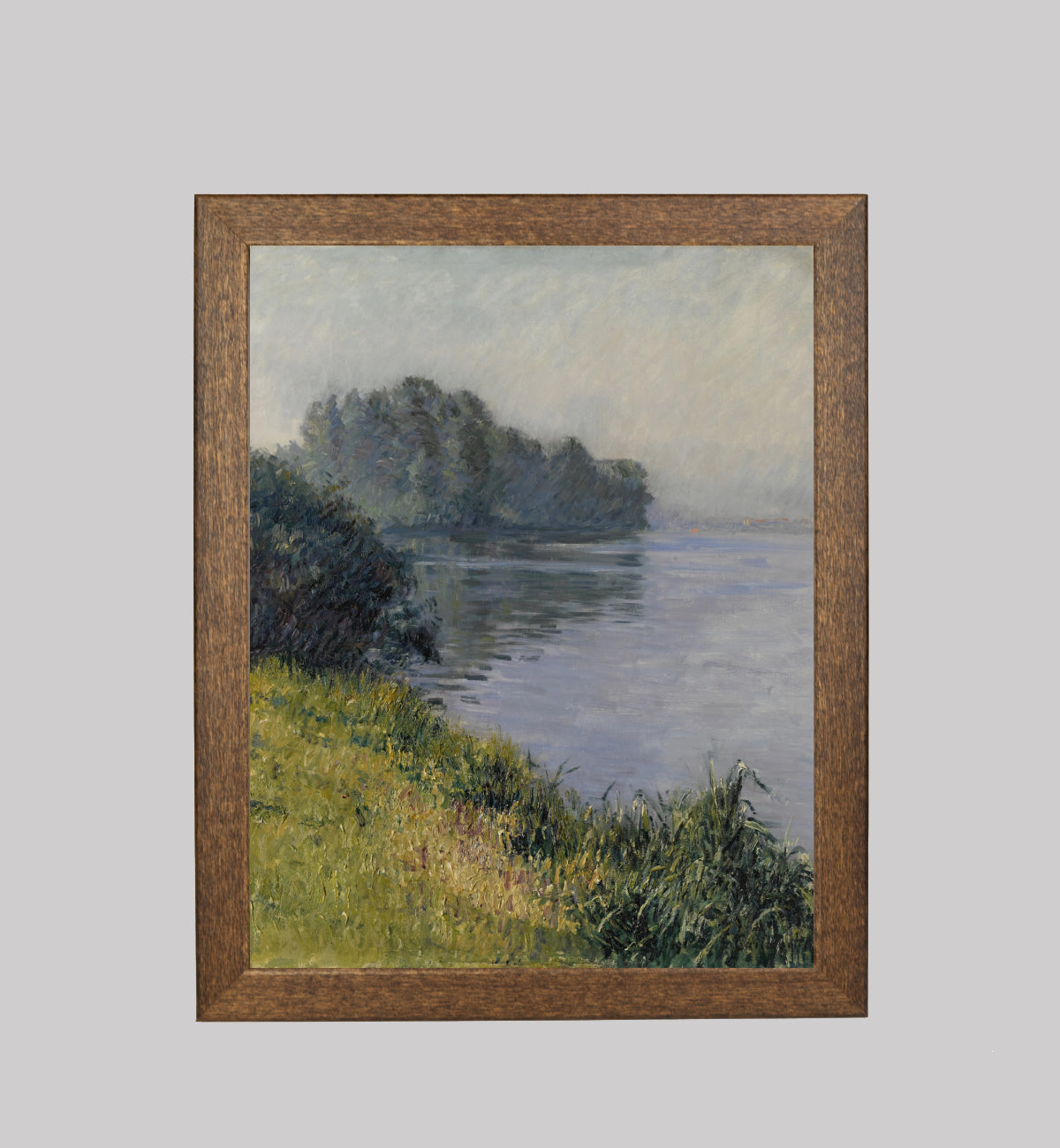 The Seine at Île Marante in Foggy Weather