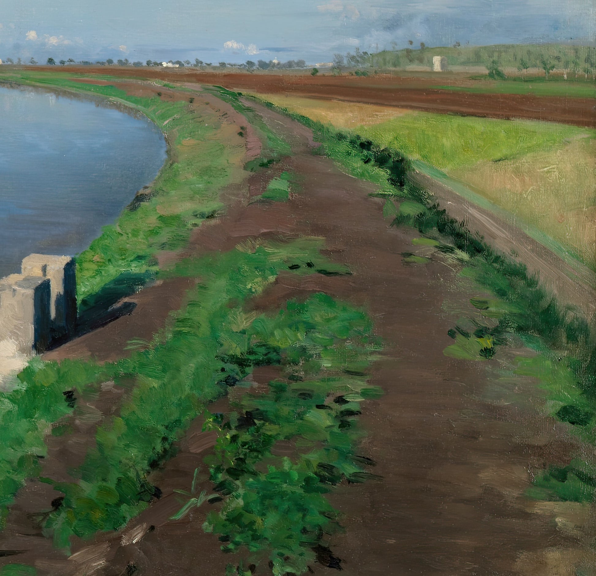 Banks on a Canal near Naples