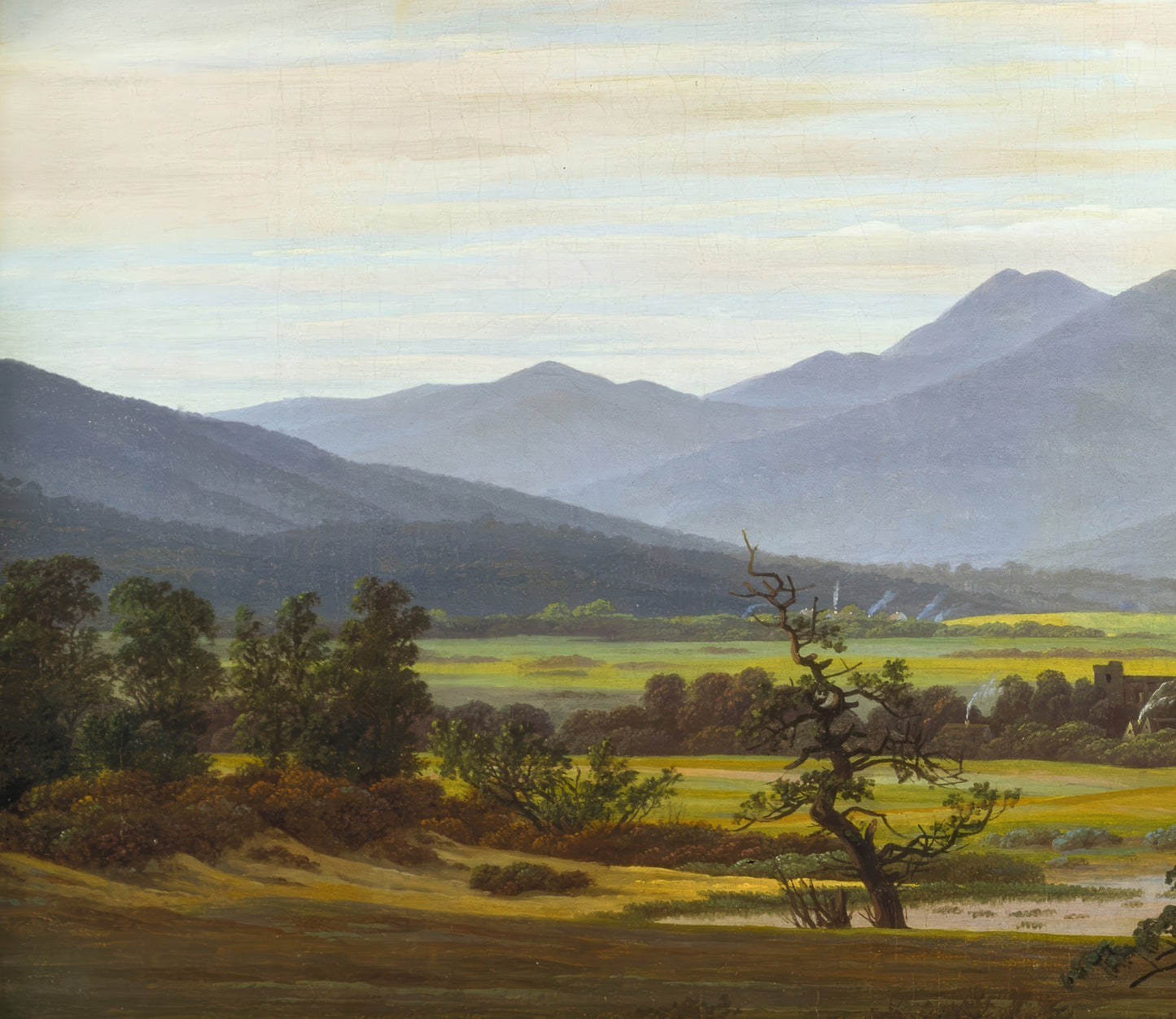 Village Landscape in Morning Light