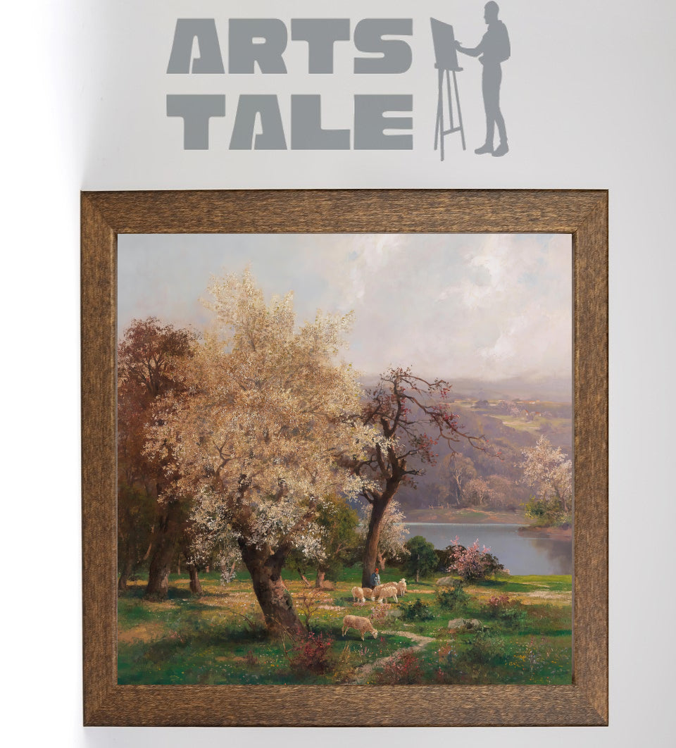 Lake Landscape in Spring