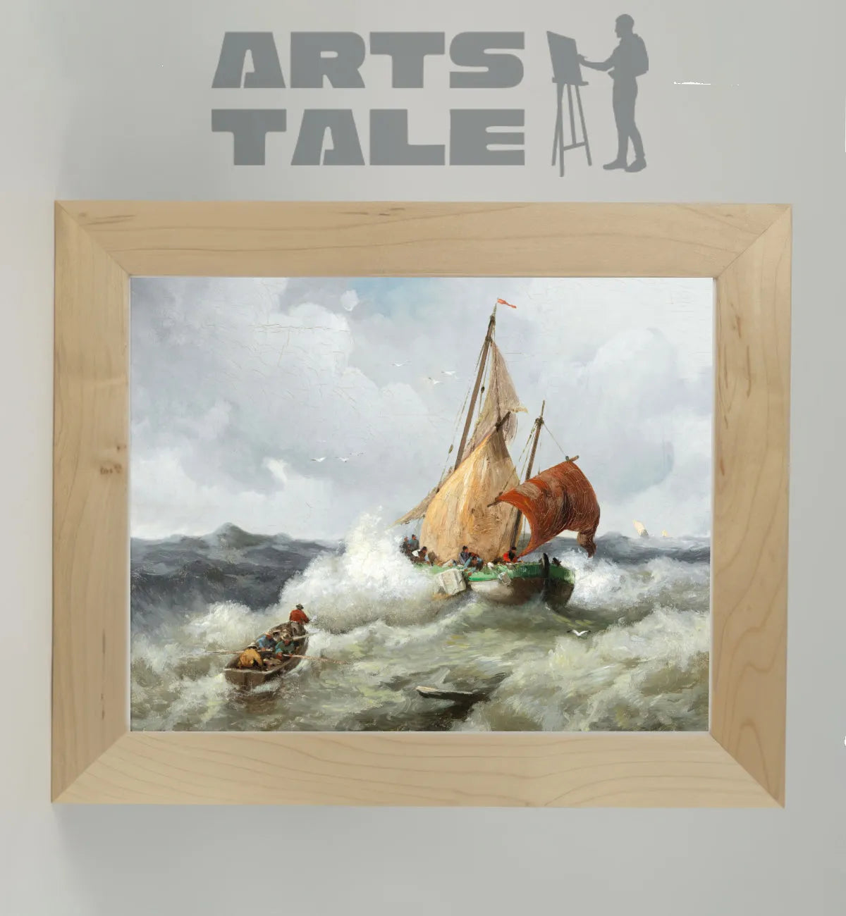 Fishing Boat in Rough Sea