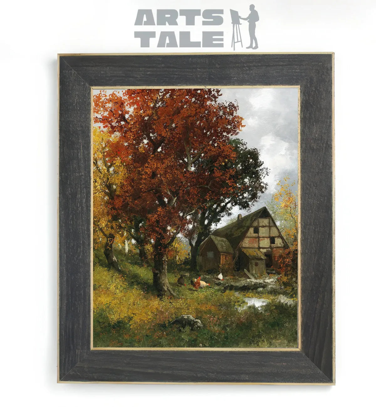 Mill in the Autumn Forest