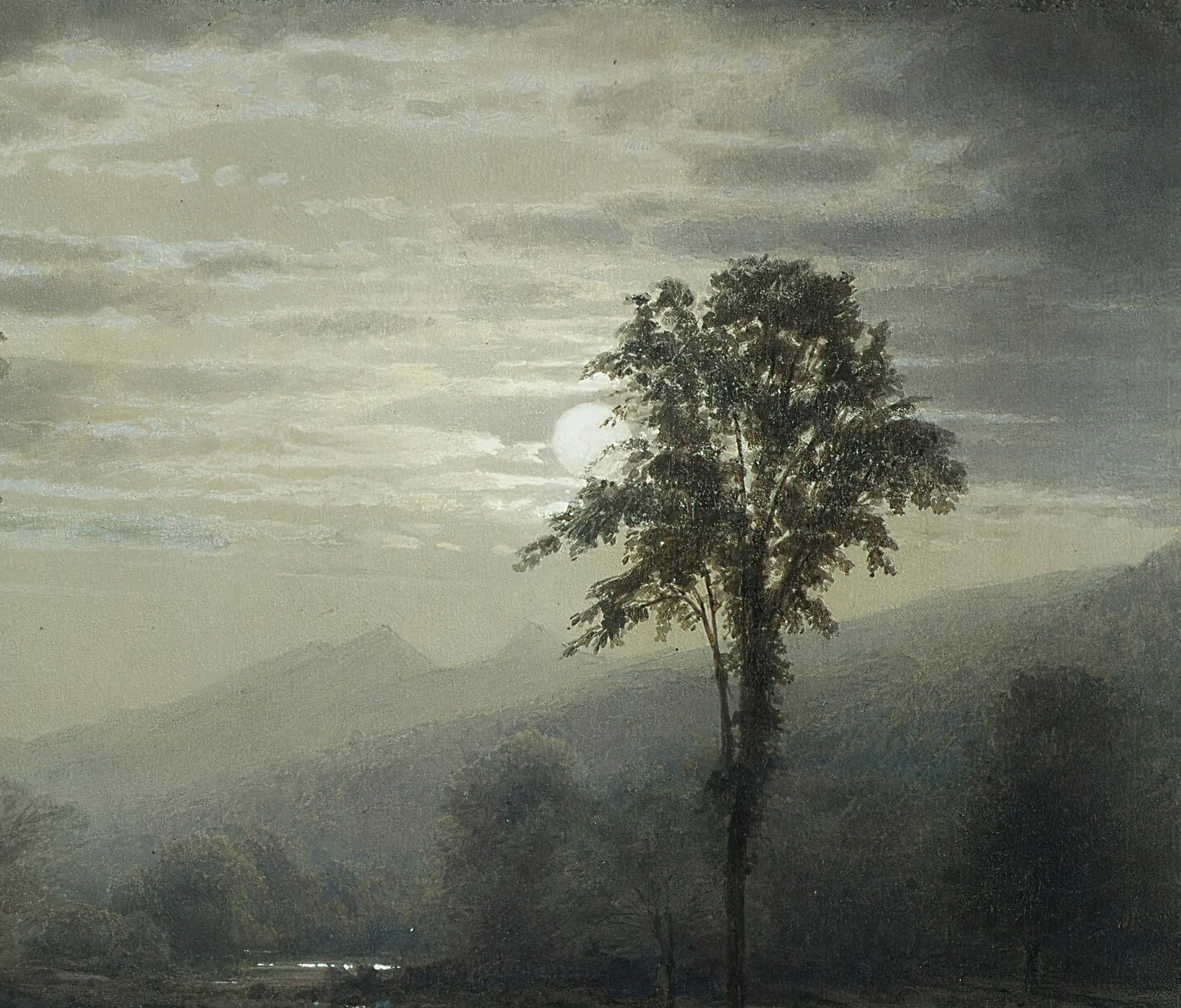 Moonlight on Mount Lafayette