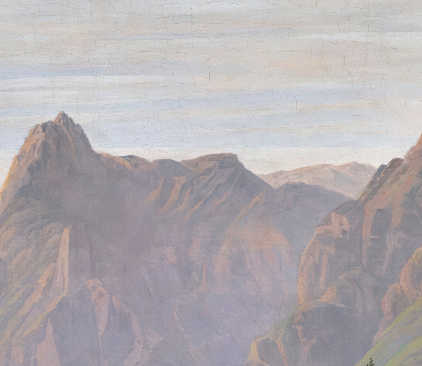 Landscape with the Mountain Lake, Morning