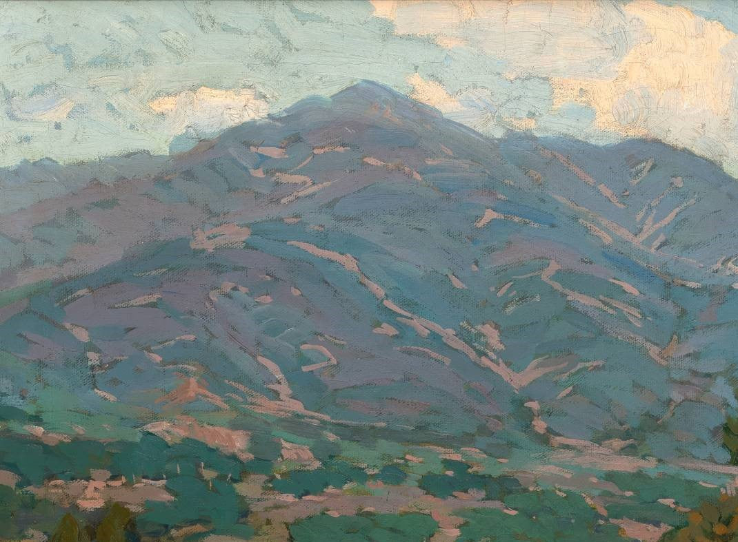 California Foothills with San Gabriel Mountains in the Distance