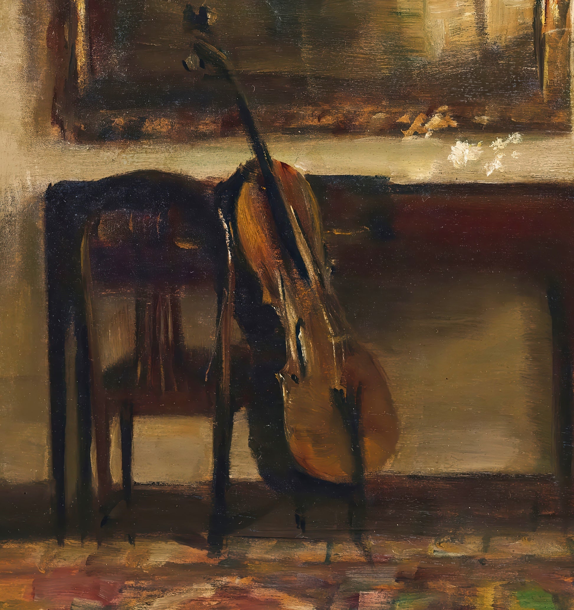 Interior with a Cello