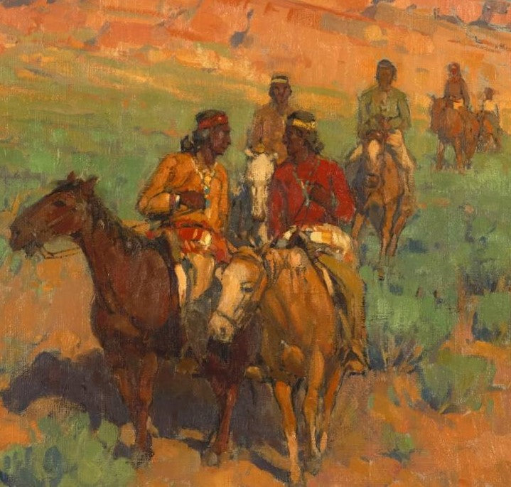 Navajos on Horseback