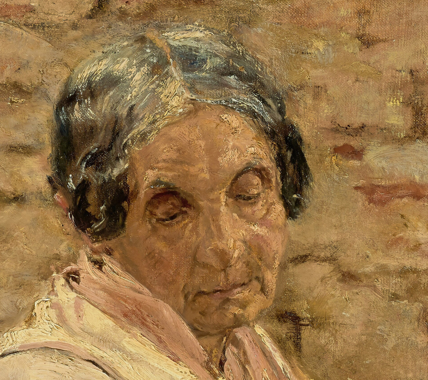 An Old Woman With a Cat