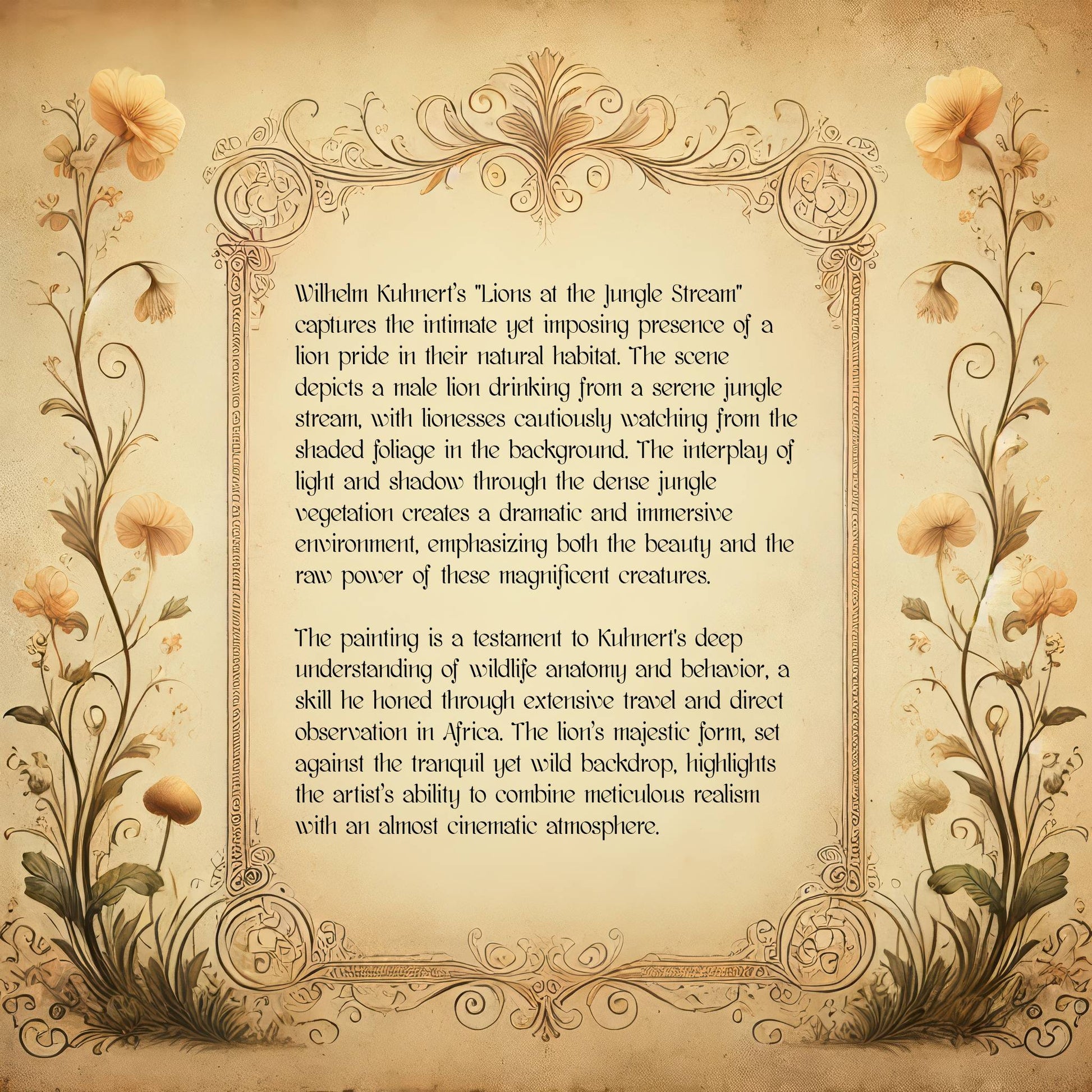 Lions at the Jungle Stream