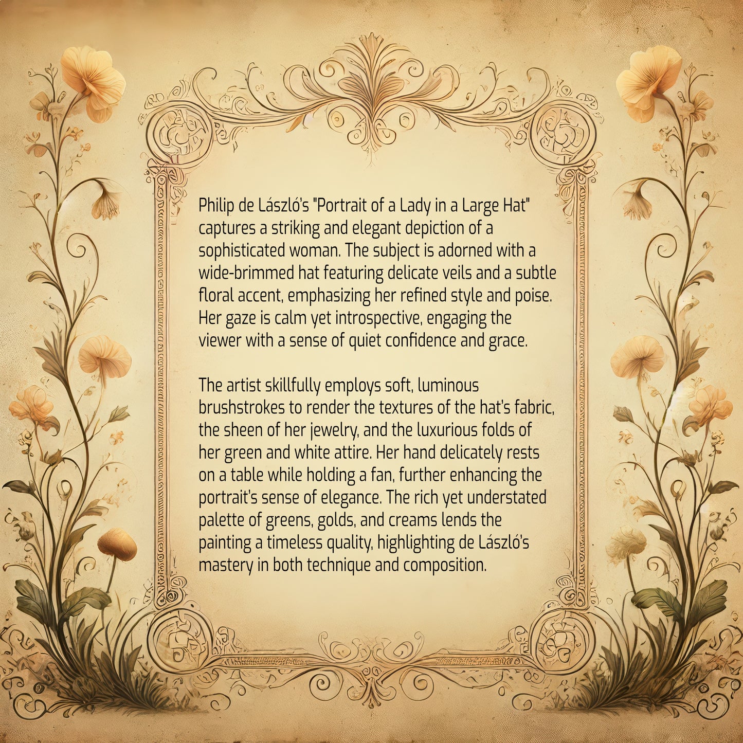 Portrait of a Lady in a Large Hat