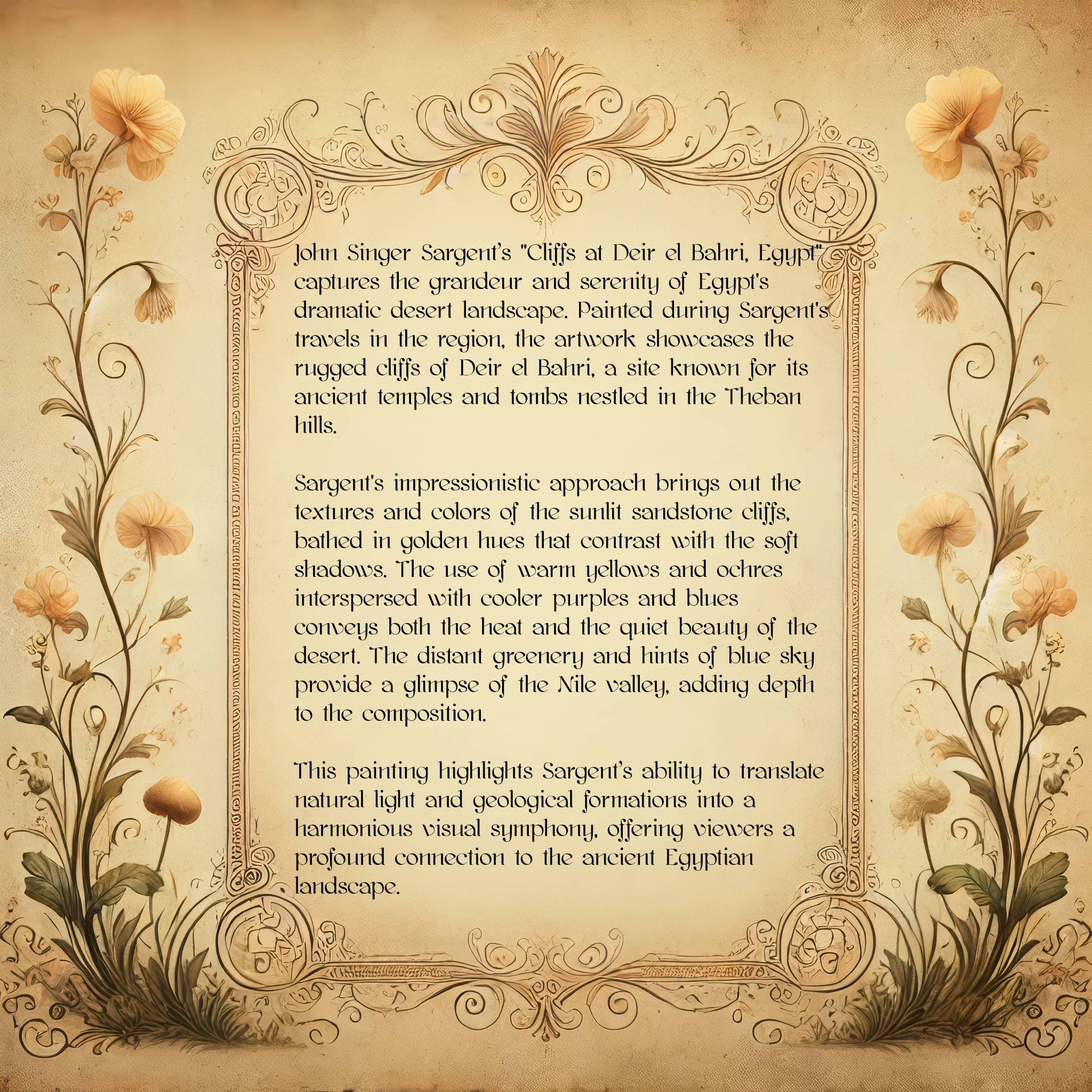 Cliffs at Deir el Bahri, Egypt