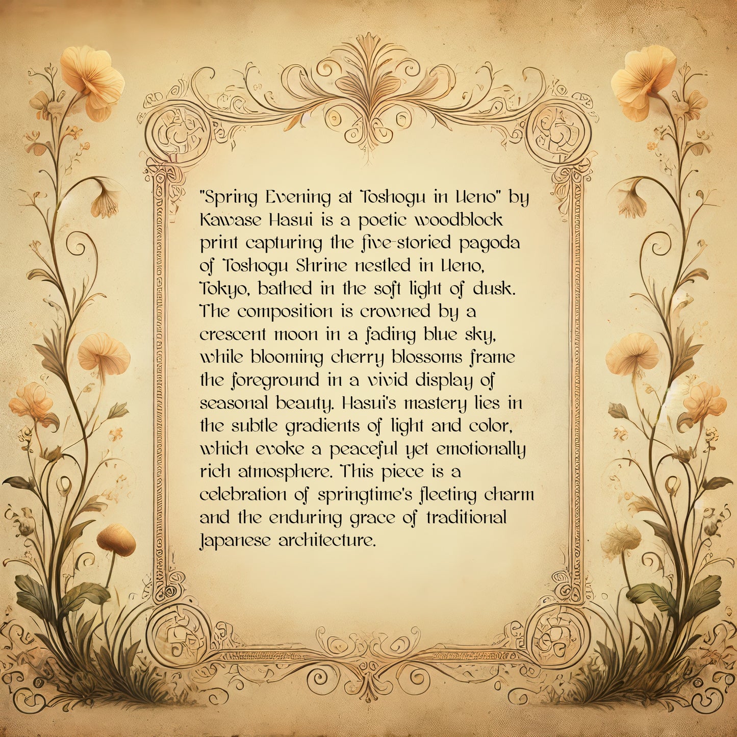 Spring Evening at Toshogu in Ueno