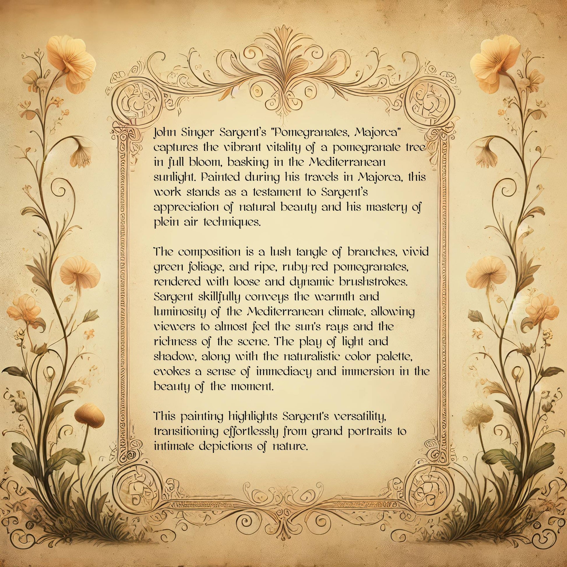 Pomegranates, Majorca