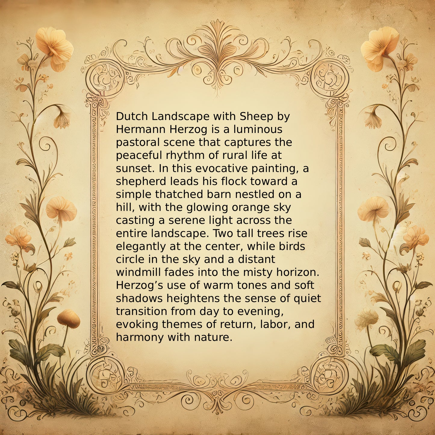 Dutch Landscape with Sheep