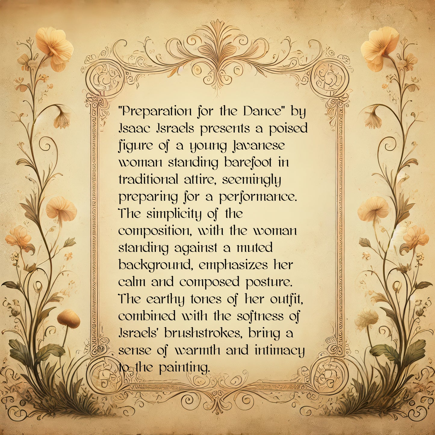 Preparation for the Dance