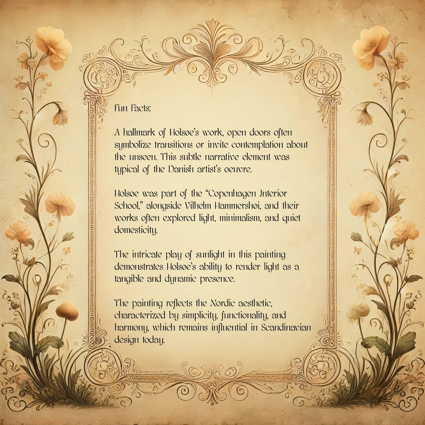 Interior with an Open Door