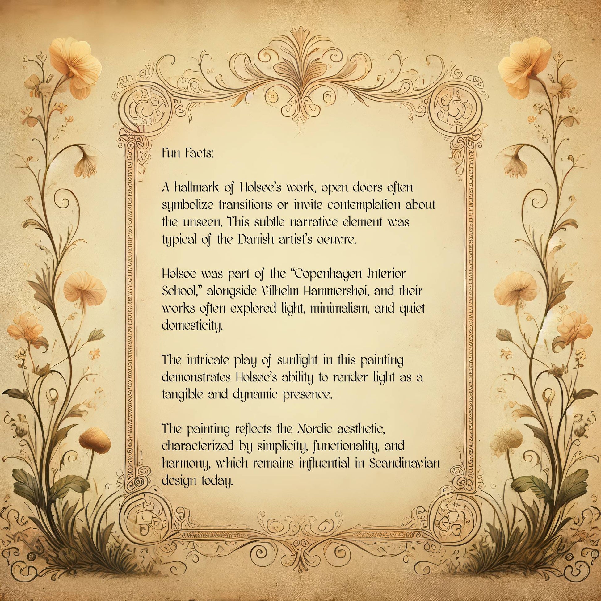 Interior with an Open Door