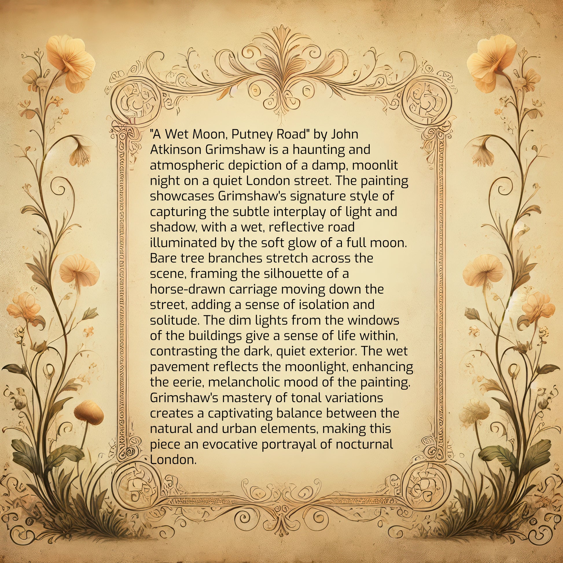 A Wet Moon, Putney Road