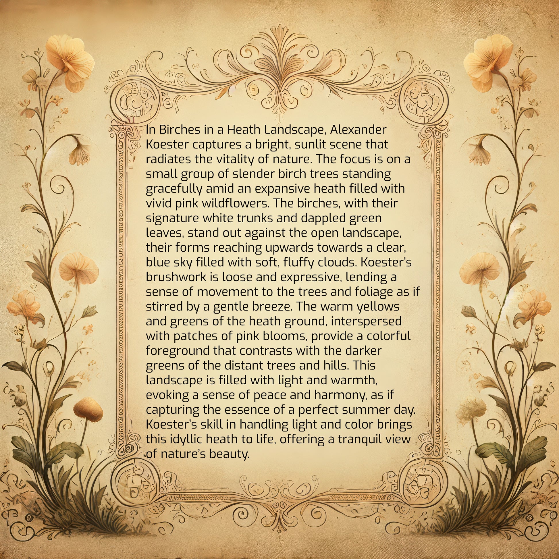 Birches in a Heath Landscape