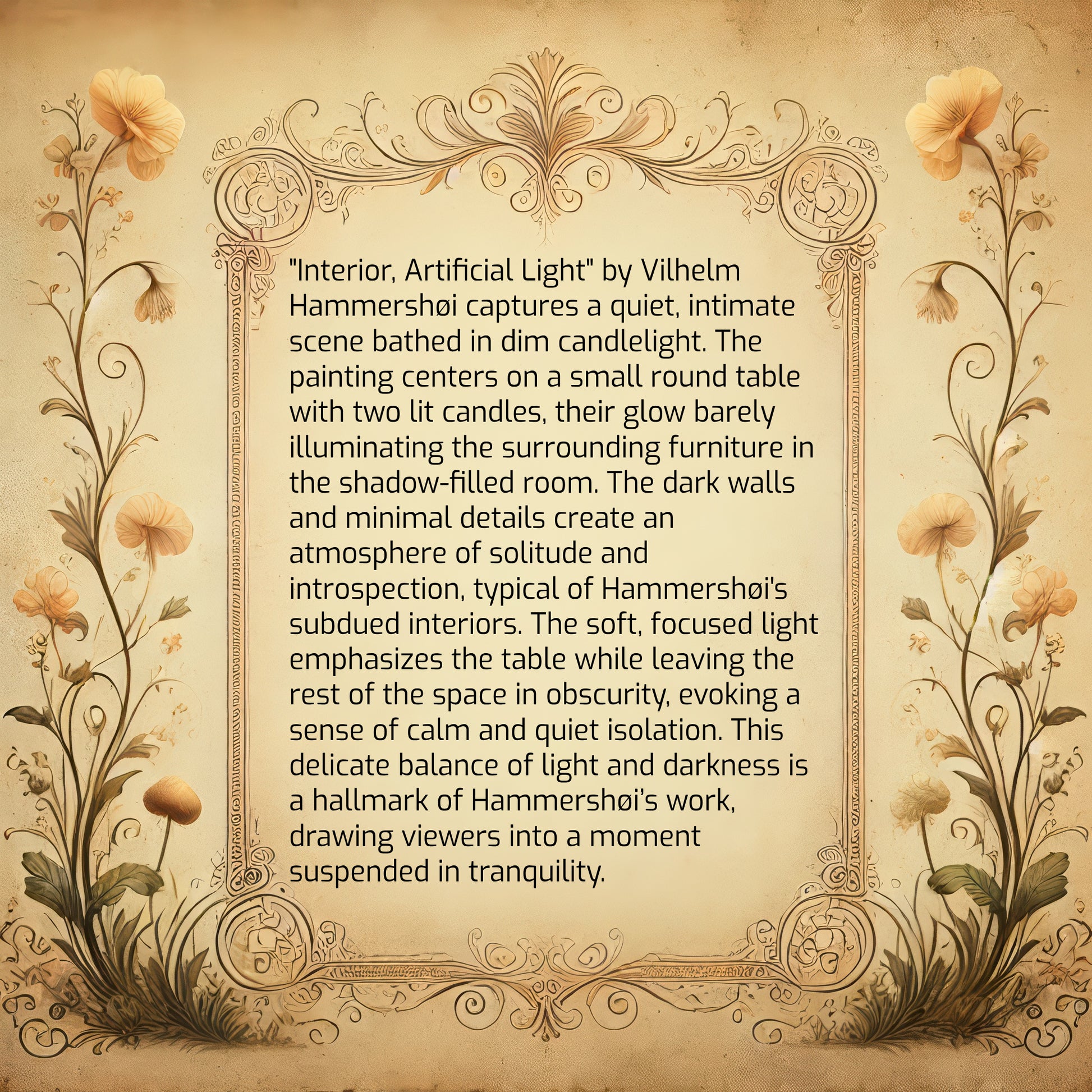 Interior, Artificial Light