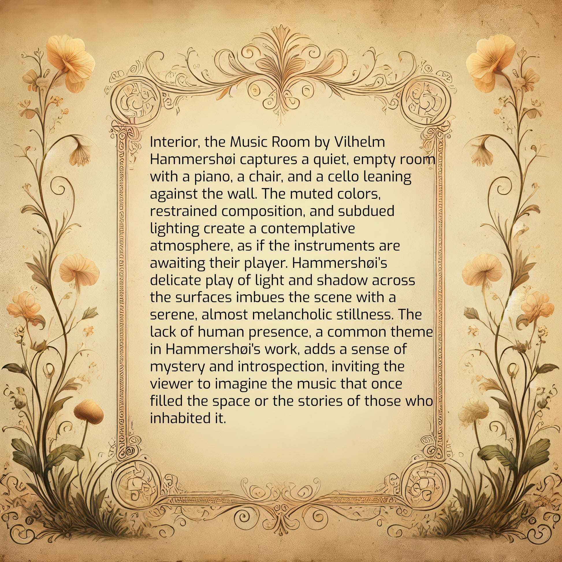 Interior, the Music Room