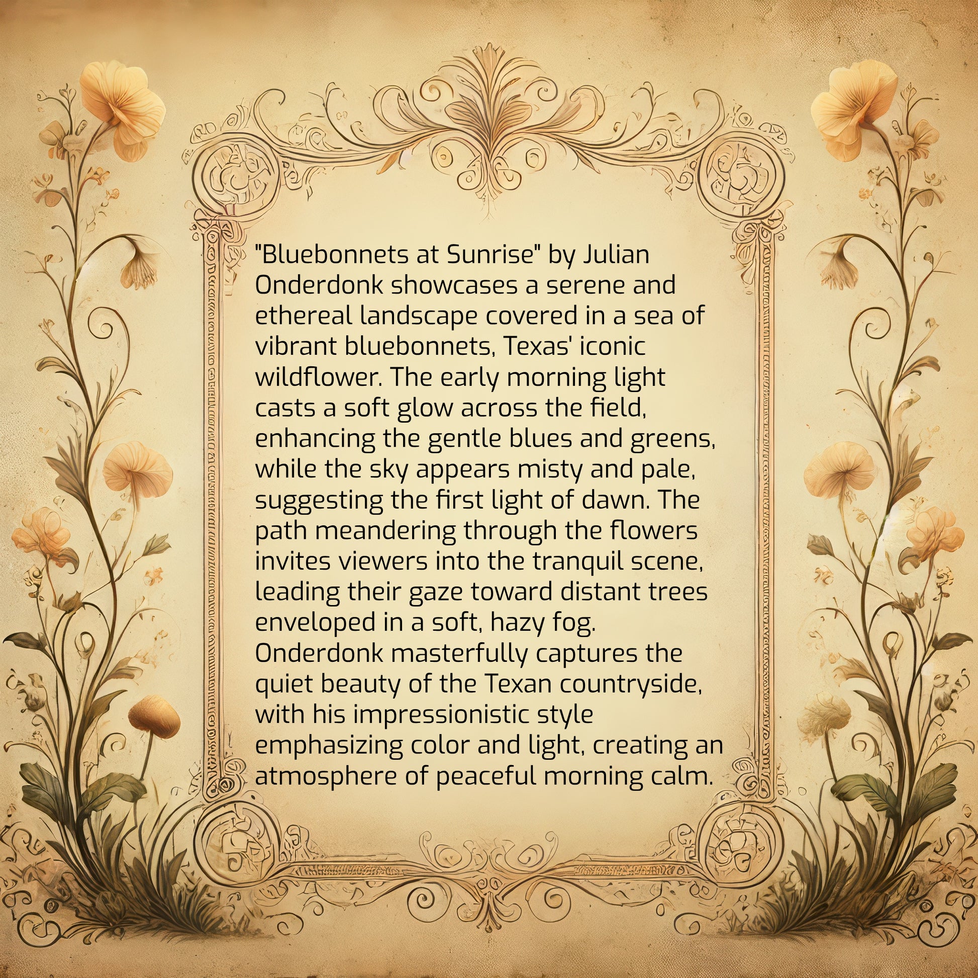 Bluebonnets at Sunrise