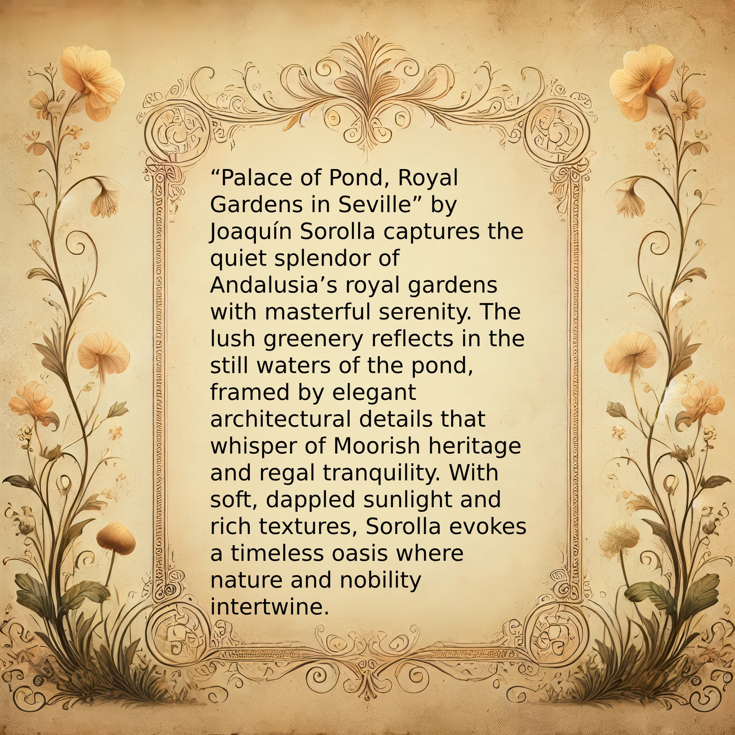 Palace of Pond, Royal Gardens in Seville