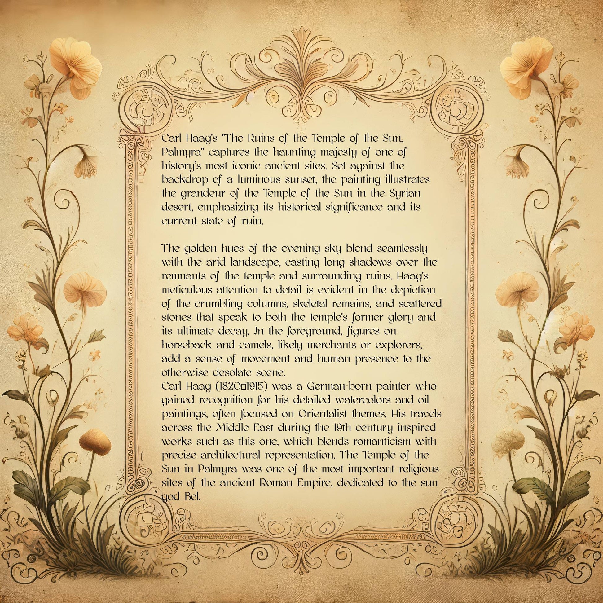 The Ruins of the Temple of the Sun, Palmyra