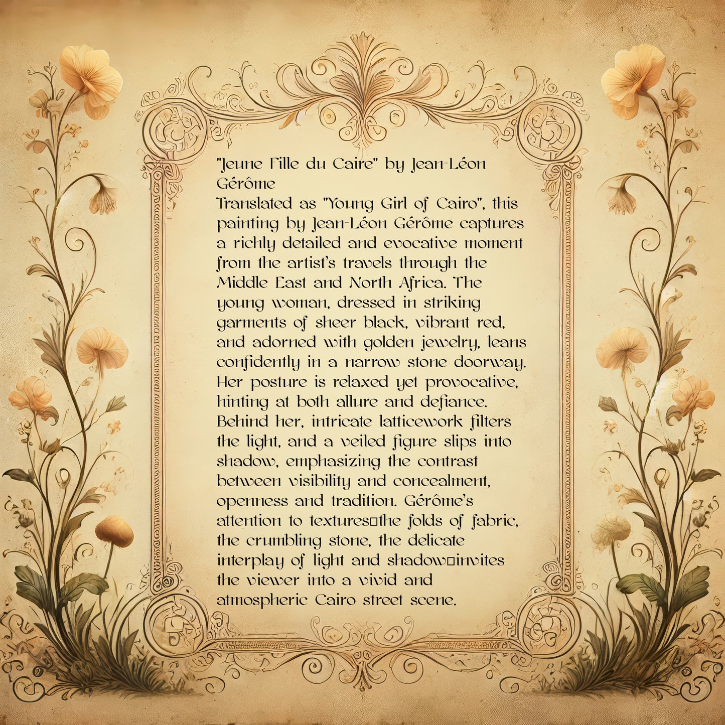 "Young Girl of Cairo