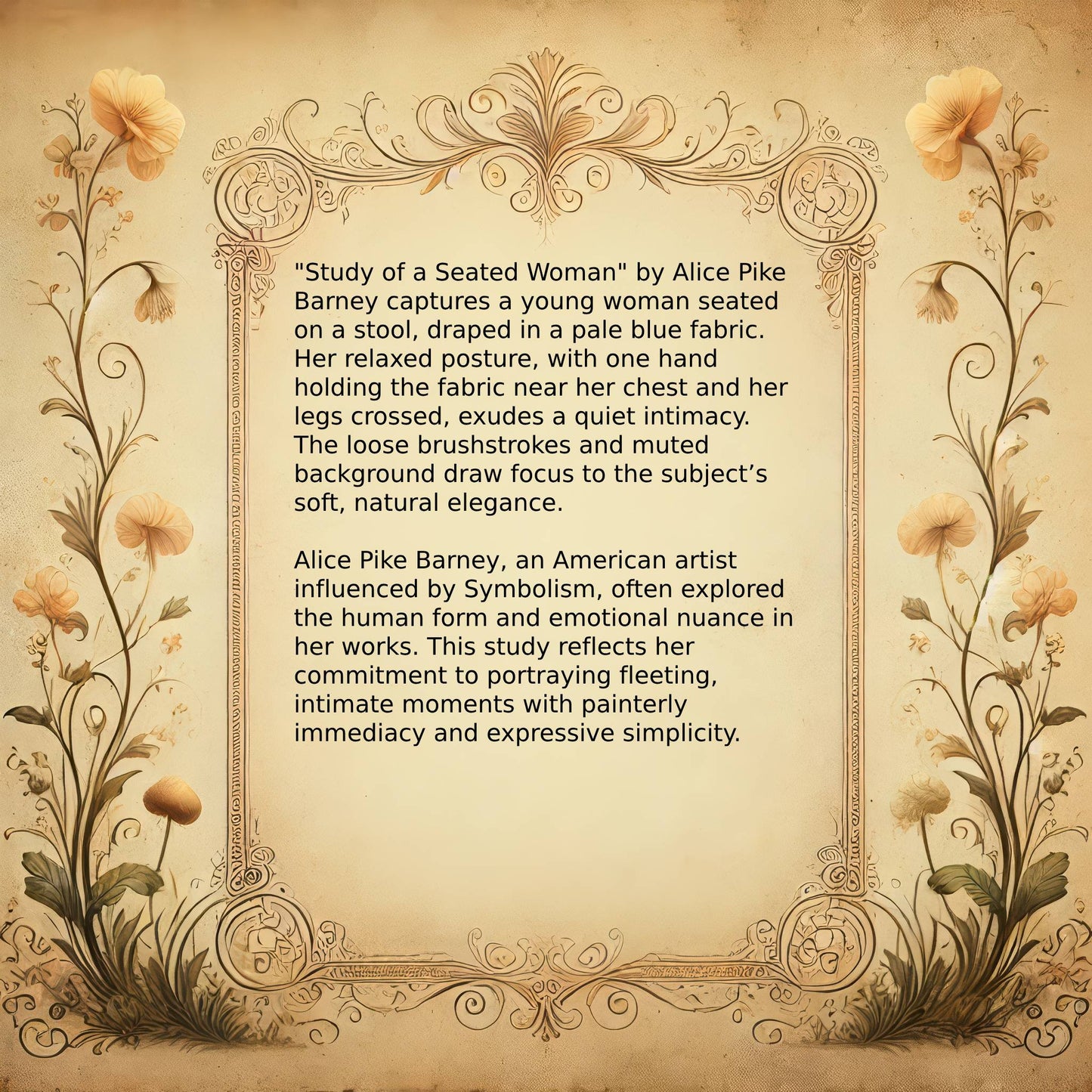 Study of a Seated Woman