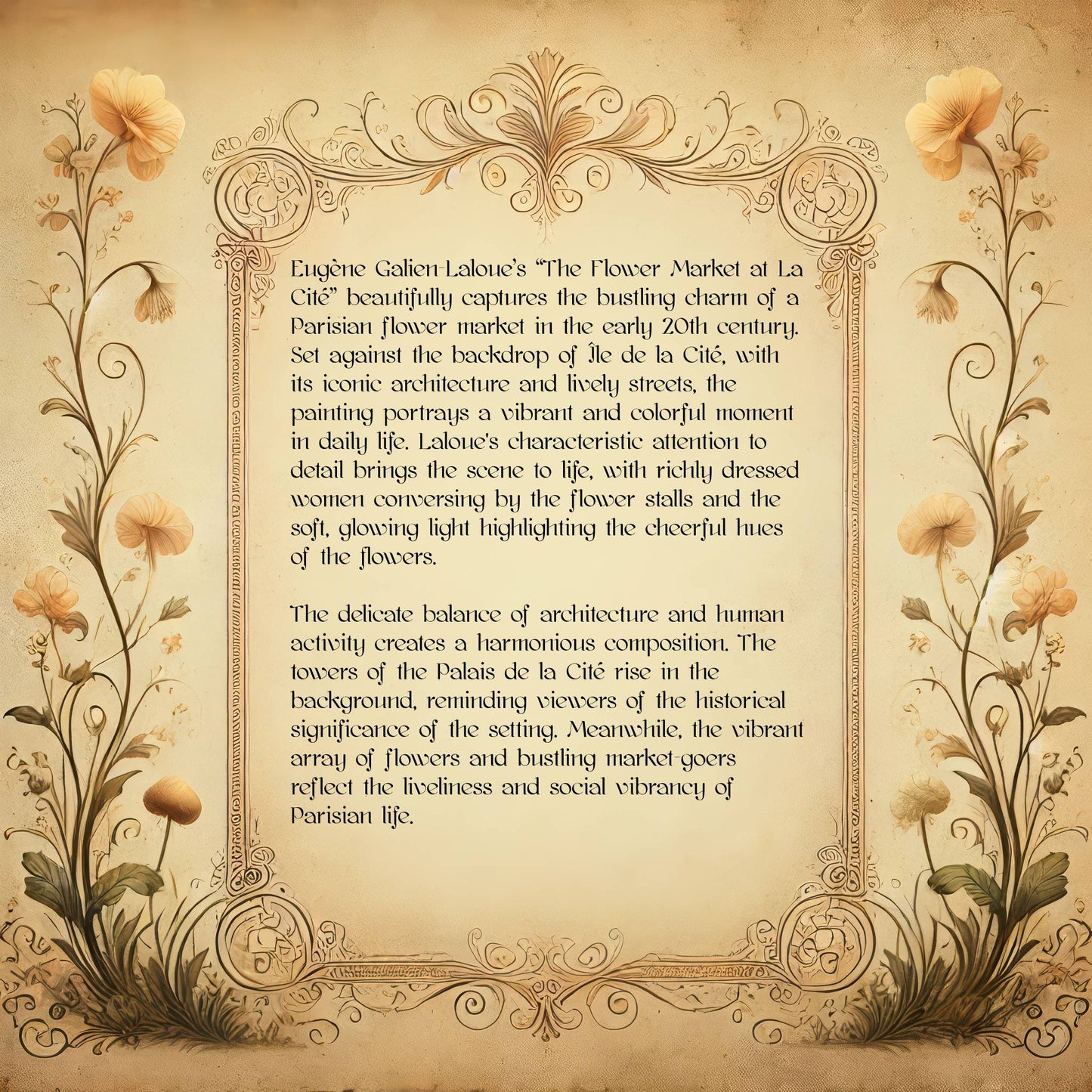 The Flower Market at La Cité