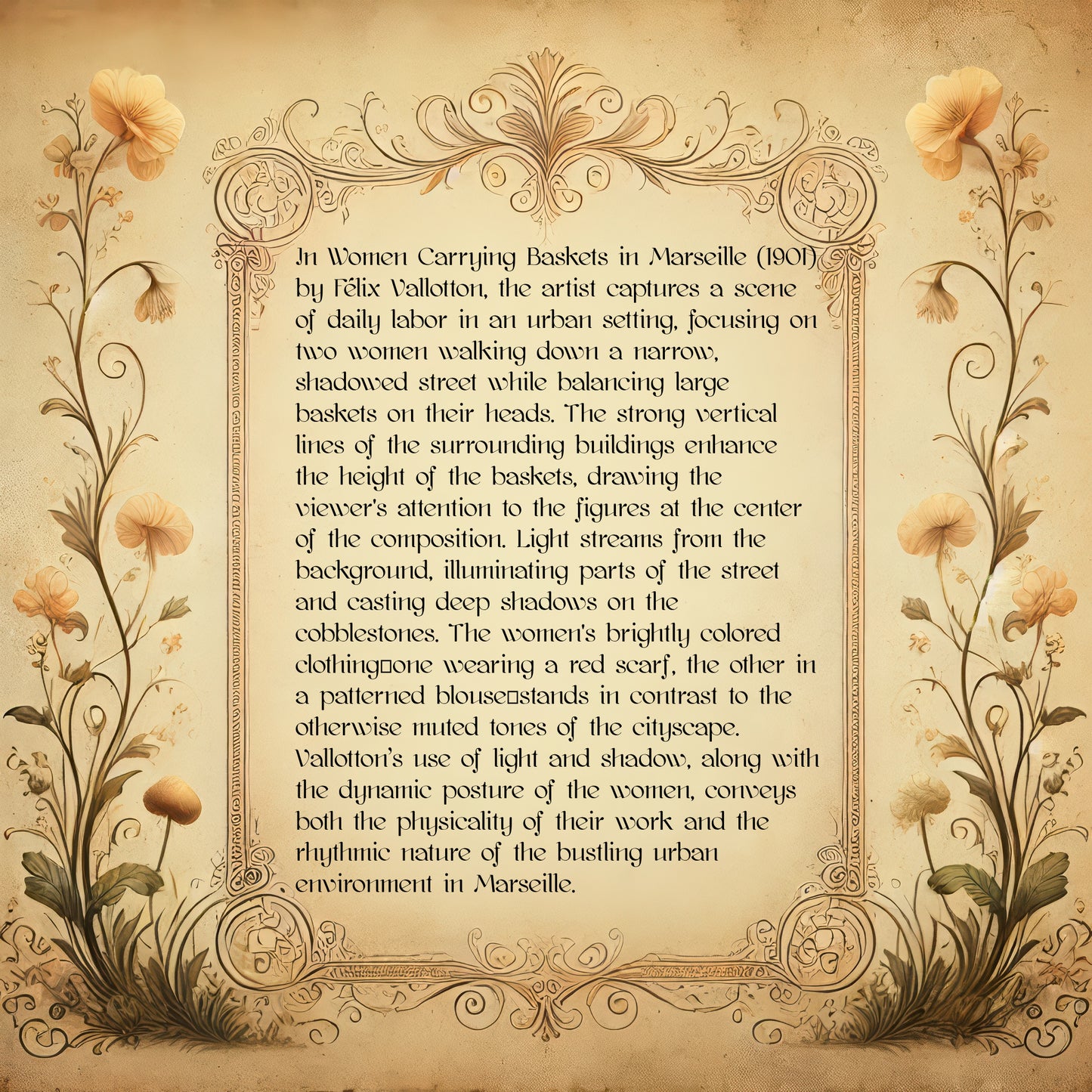 Women Carrying Baskets in Marseille